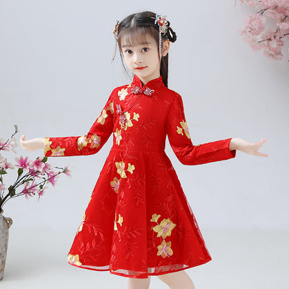 Girl cheongsam costume skirt GO buy
