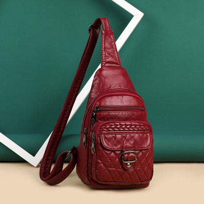 Fashionable Western Style PU Soft Leather Ladies Shoulder Bag GO Buy