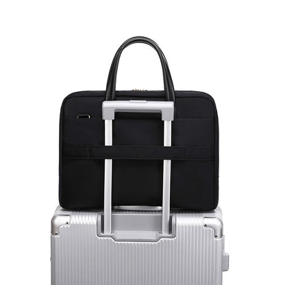 Business Women's Retro Briefcase Nylon Laptop Bag GO Buy