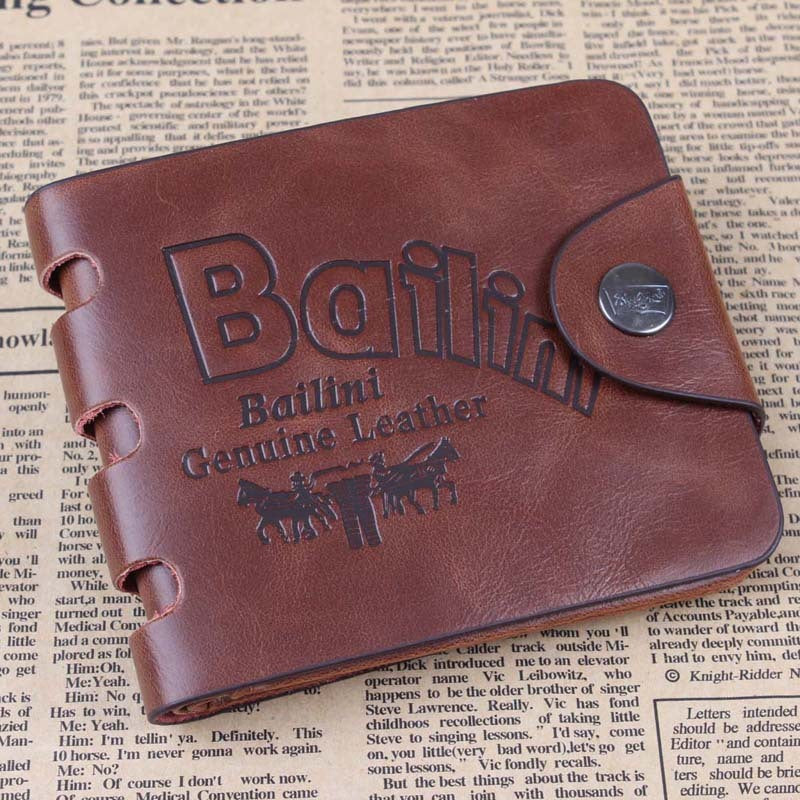 Tri-fold retro casual wallet card holder GO Buy