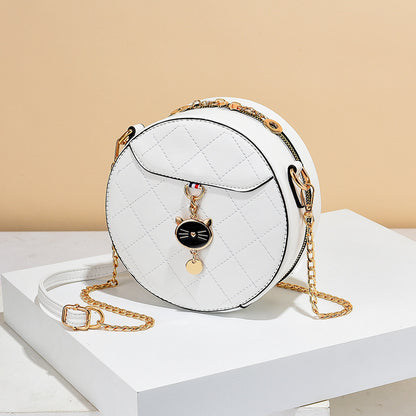 Ladies Small Round Bag Shoulder Messenger Bag GO Buy