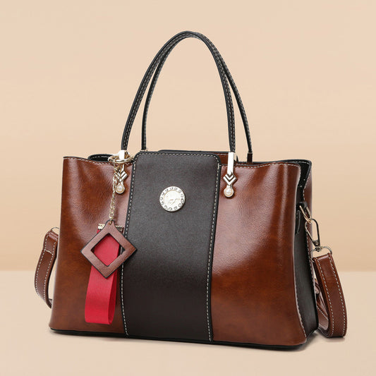 Three-layer Soft Leather Shoulder Messenger Bag GO Buy