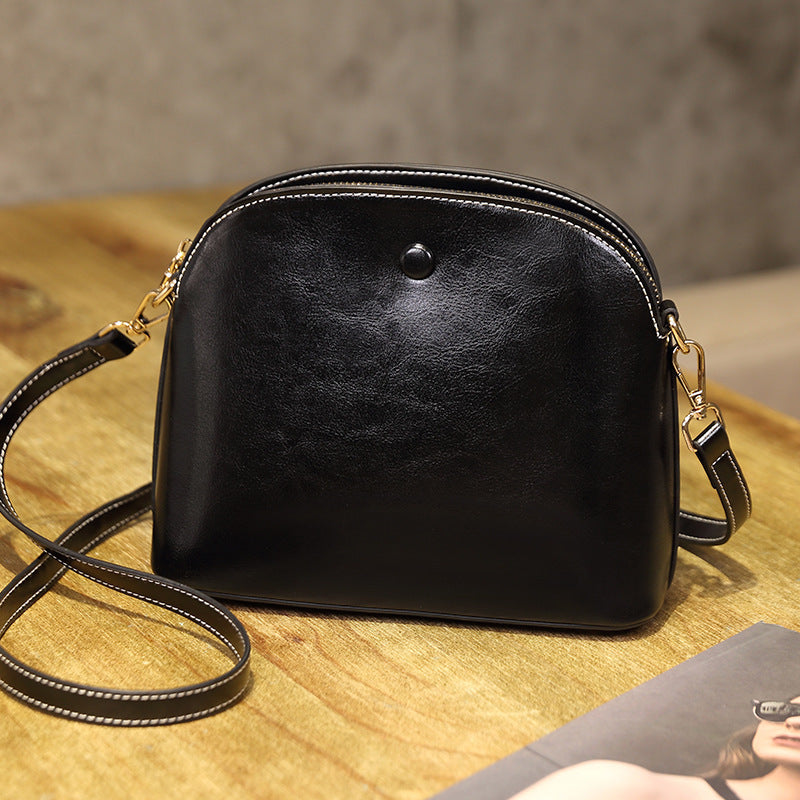 Niche Female Leather One-shoulder Crossbody Bag GO Buy