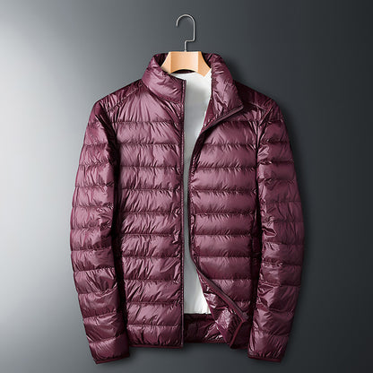 Autumn And Winter Men's Stand Collar Lightweight Down Jacket Gobuy Fashion