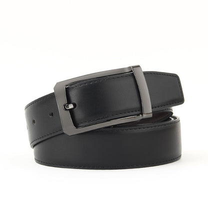 Microfiber Pin Buckle Belt Men's All-match Casual Cowhide Belt GO Buy