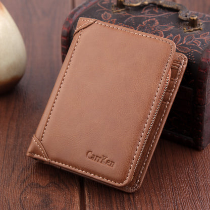 Men's Wallet Short Retro Frosted Card Holder GO Buy