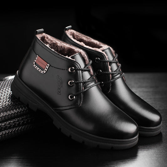 Plush and thick warm shoes for men GO Buy