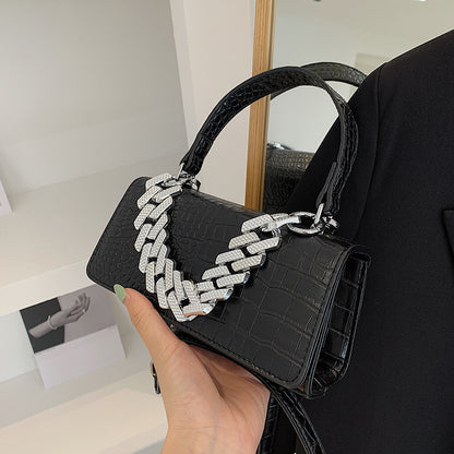 One Shoulder Messenger Portable Stone Pattern Small Square Bag GO Buy