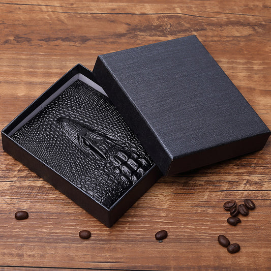 Men's Fashionable Casual Crocodile Print Wallet GO Buy