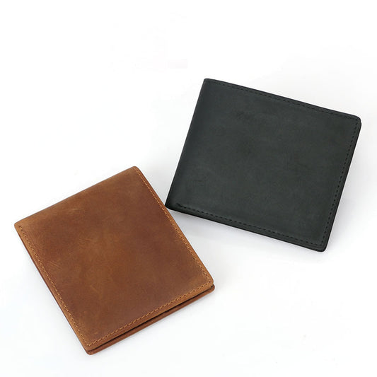 Men's Wallet Made Of Crazy Horse Leather GO Buy