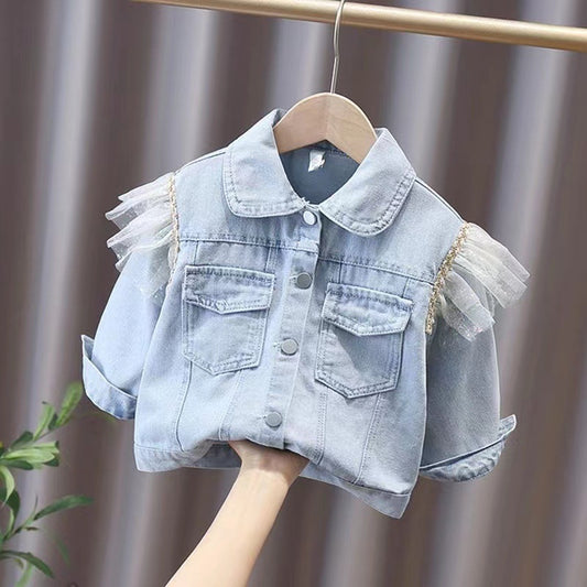 Single Breasted Long Sleeve Denim Cardigan Women GO buy