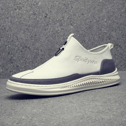 New Mens Leather Casual Shoes White Tenis Footwear For Men GO Buy