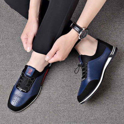 One-legged Casual Men's Soft-soled Leather Shoes GO Buy