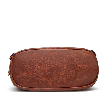 Women's Handbag Large Capacity Single Shoulder Messenger Oil Leather Bag GO Buy