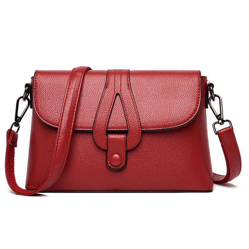Button Fashion Lady's Diagonal Shoulder Bag GO Buy