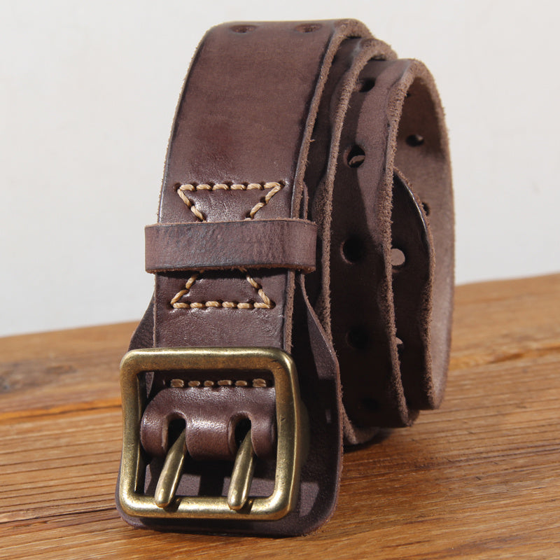 First Layer Cowhide Pure Copper Belt Men's GO Buy