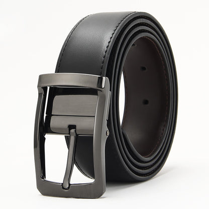Microfiber Pin Buckle Belt Men's All-match Casual Cowhide Belt GO Buy