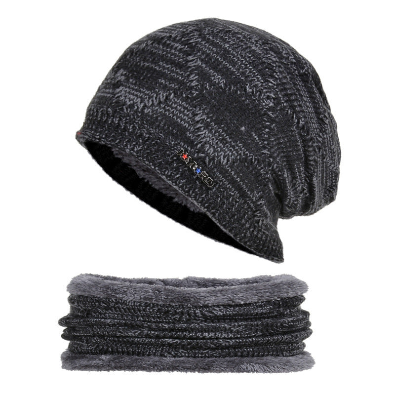 Biking Men's Two-piece Woolen Hat With Head And Ear Protection GO Buy