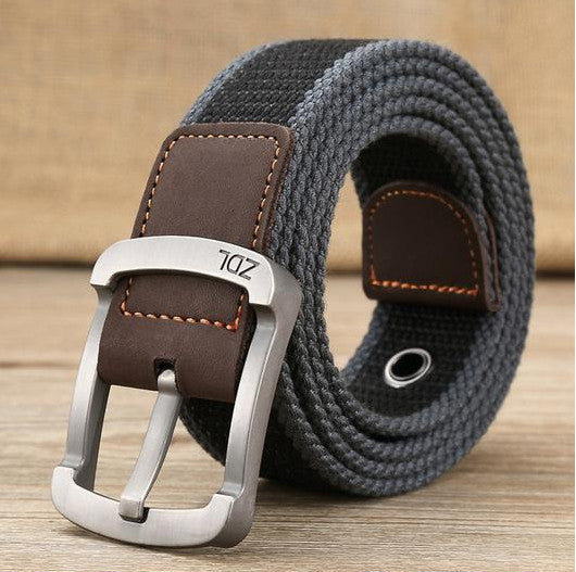 Canvas belt men's and women's pin buckle belt GO Buy