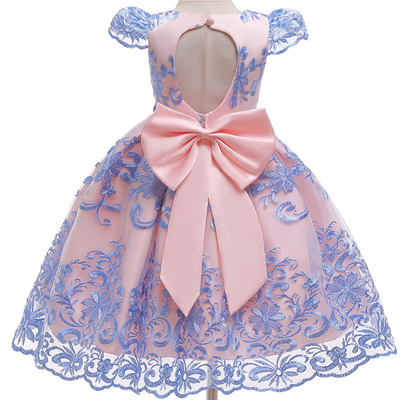 Puffy Princess Dress Performance Dress Embroidered Western Style GO buy