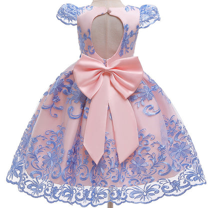 Puffy Princess Dress Performance Dress Embroidered Western Style GO buy