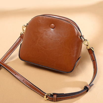 Niche Female Leather One-shoulder Crossbody Bag GO Buy