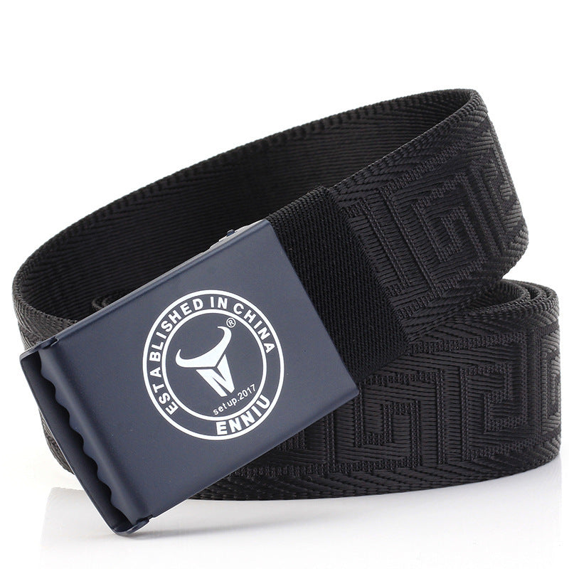 Nylon Outdoor Leisure Metal Buckle Belt GO Buy