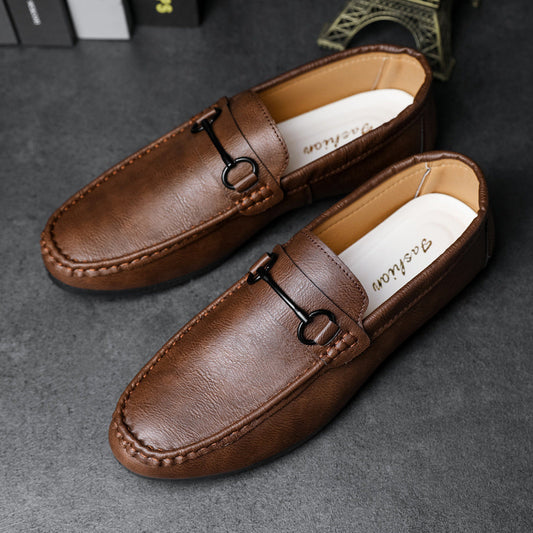 Casual Men's Solid Color Synthetic Leather Shoes Gobuy Fashion