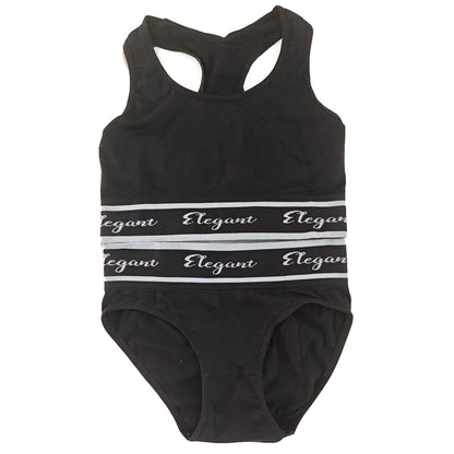 Cross-border Underwear Suit Push Up Breast Holding Top Support Full Cup Sport Letters Bra GO buy