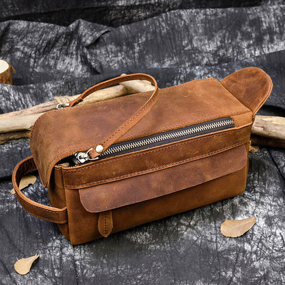 Leather Wash Bag Large Capacity Women's Storage Bag GO Buy