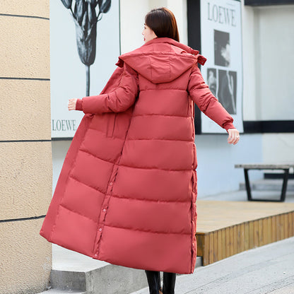 Women's Down Padded Jacket Mid-length Over-the-knee Padded Jacket GO buy
