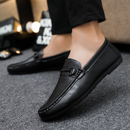 Casual Men's Solid Color Synthetic Leather Shoes Gobuy Fashion