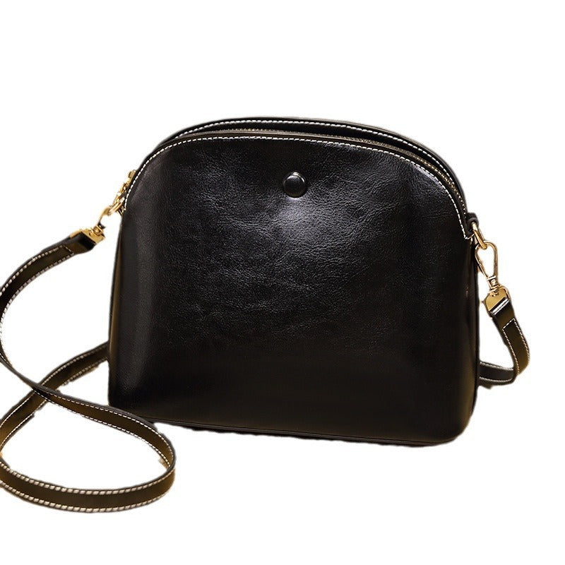 Niche Female Leather One-shoulder Crossbody Bag GO Buy