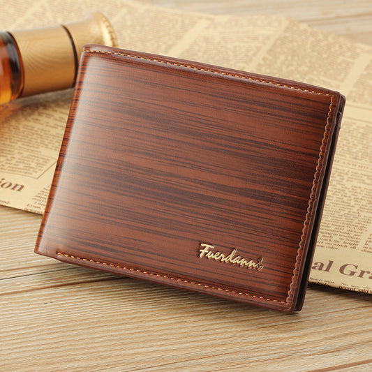 Men's Wallet Short Wallet Glossy Wallet GO Buy