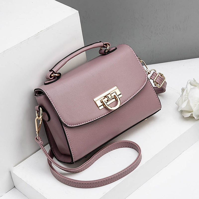 Single Shoulder Messenger Bag Simple Ladies Portable Small Square Bag GO Buy