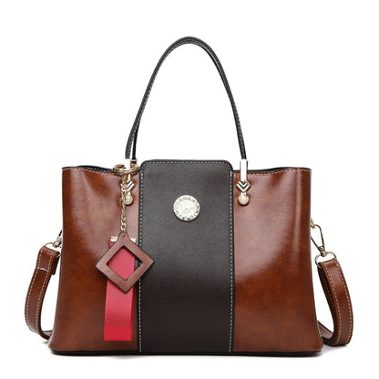 Three-layer Soft Leather Shoulder Messenger Bag GO Buy
