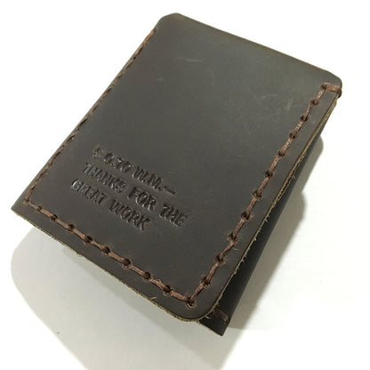 Tri-fold personalized retro wallet GO Buy