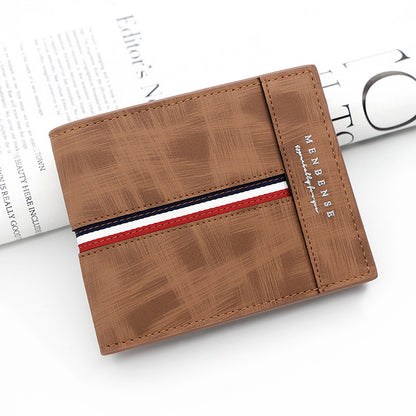 Large Capacity Tri-fold Bag Coin Bag Card Slots ID Card Wallet GO Buy
