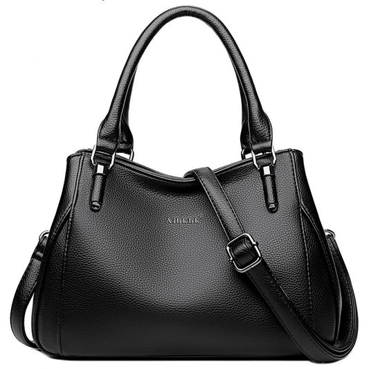 Simple Casual Soft Leather Crossbody Shoulder Bag GO Buy