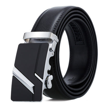 Men's Belt Automatic Buckle Business Trouser Belt GO Buy