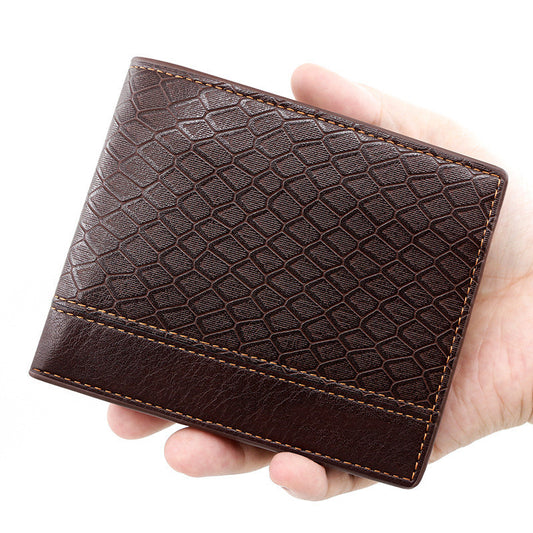 Men's Fashion Large Capacity Embossed Snake Pattern Wallet GO Buy