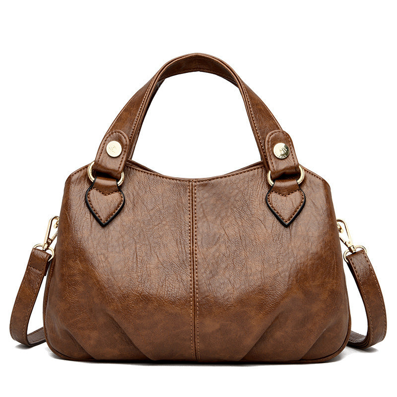 Multifunctional Handbag Sheepskin Stitching One-shoulder Messenger Bag GO Buy