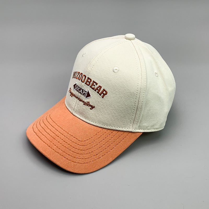 Simple Color Matching Letters Graffiti Cotton Embroidery Sports Breathable Baseball Cap Gobuy Fashion