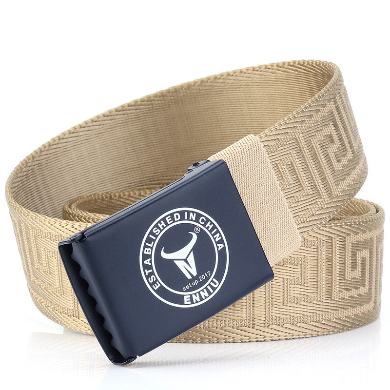 Nylon Outdoor Leisure Metal Buckle Belt GO Buy