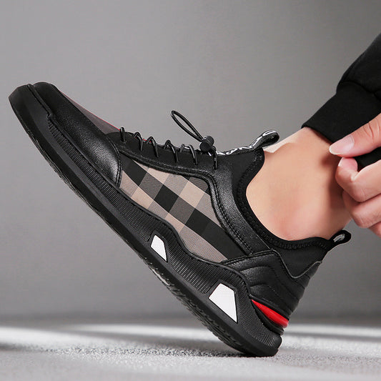 New Men's Casual Leather Shoes Tide Sneakers GO Buy