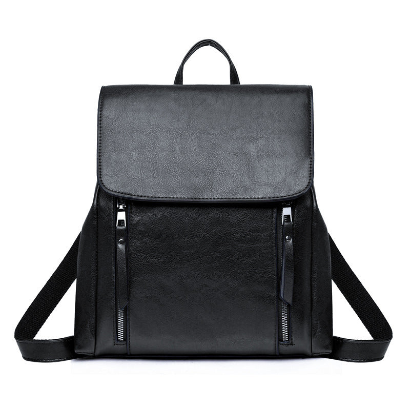 New Women's Bag Fashion Oil Wax Backpack GO Buy