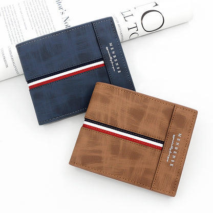 Large Capacity Tri-fold Bag Coin Bag Card Slots ID Card Wallet GO Buy