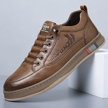 New Breathable All-matching Casual Men's Leather Shoes Gobuy Fashion