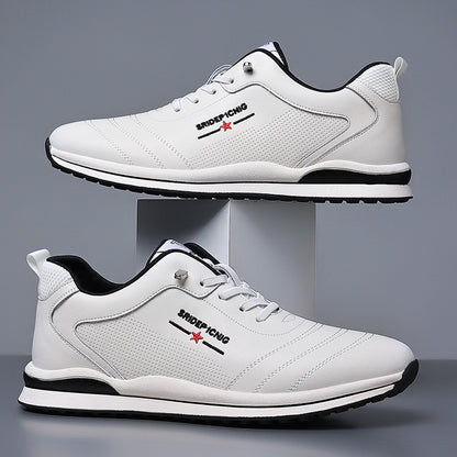 Youth British Style Breathable Soft Leather Men's Casual Leather Shoes GO Buy