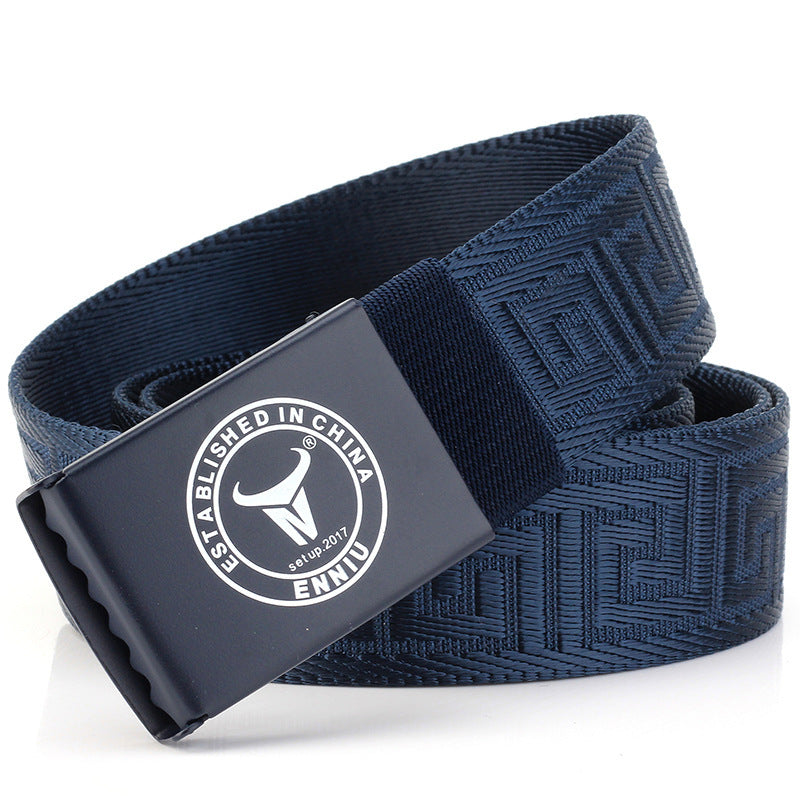 Nylon Outdoor Leisure Metal Buckle Belt GO Buy